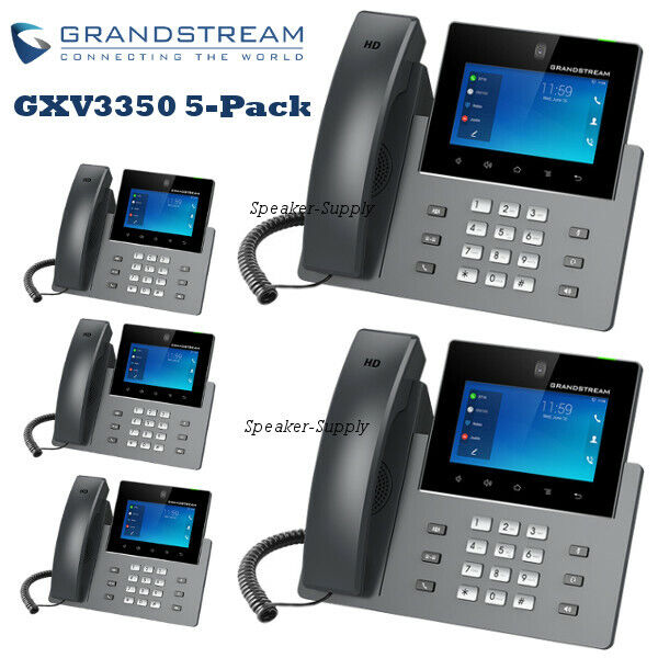 5 Grandstream GXV3350 Android 16-Line Smart IP Video Phone Touch Screen Gigabit