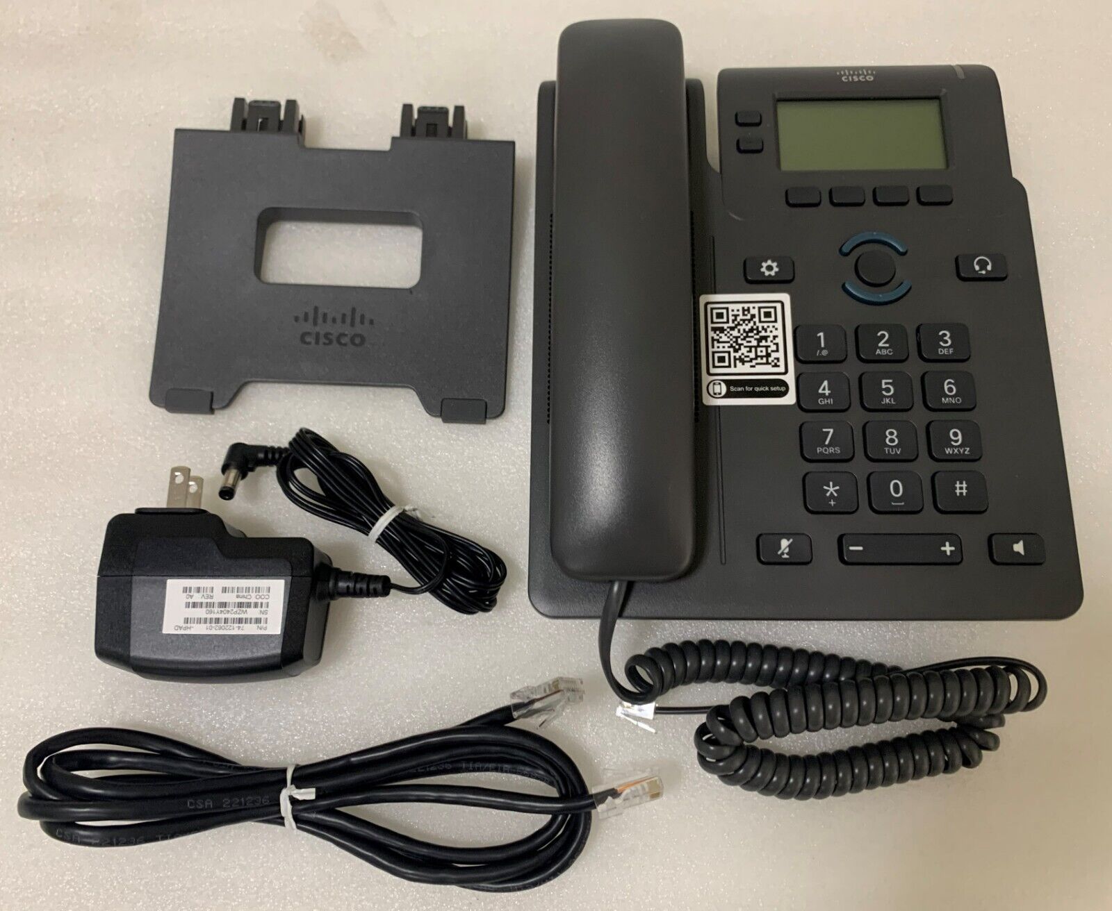 TELUS RNG 38378 CISCO IP BUSINESS PHONE CP-6821 2.5-INCH GRAYSCALE DISPLAY NEW
