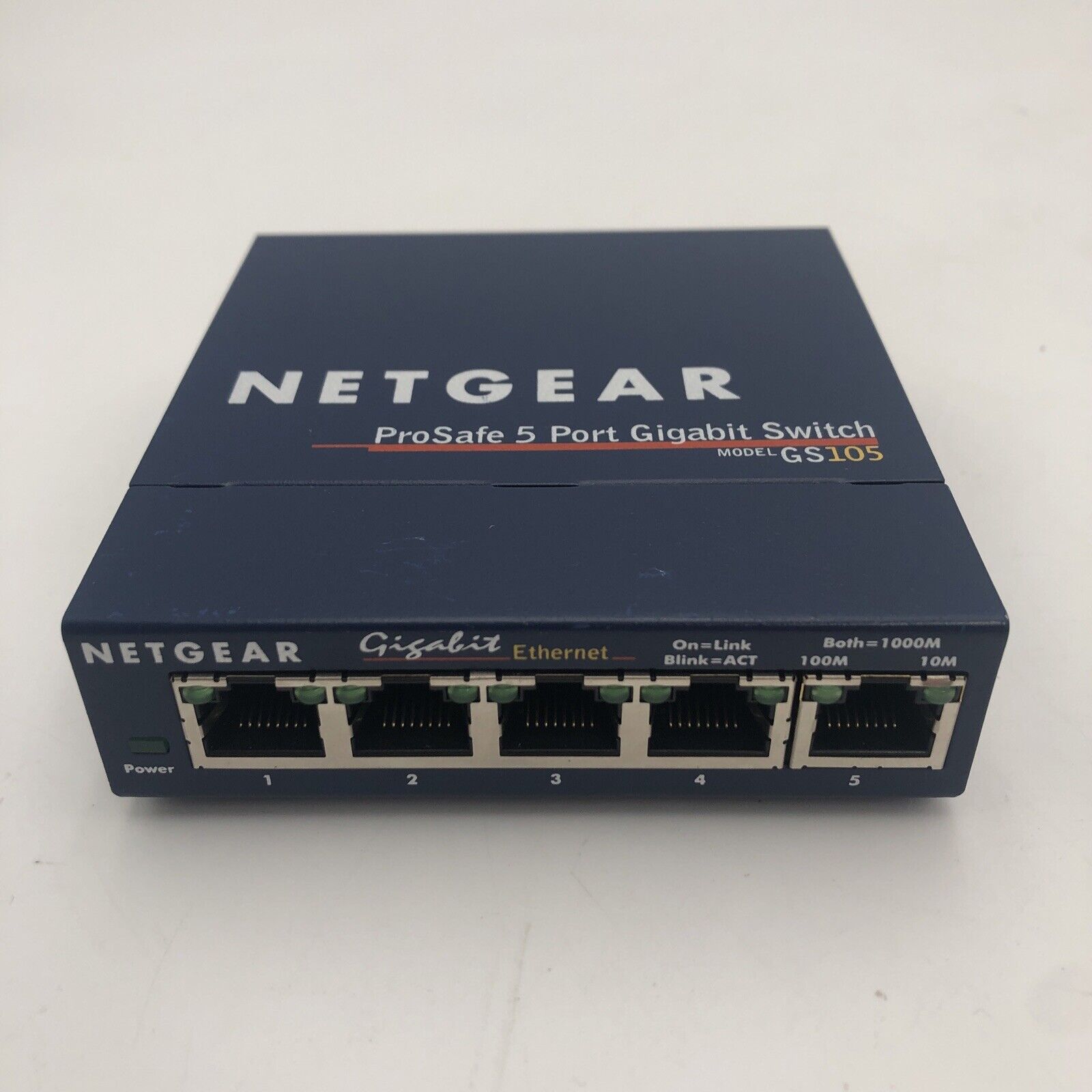 Netgear Prosafe GS105 V.4 5 Ports External Switch READ