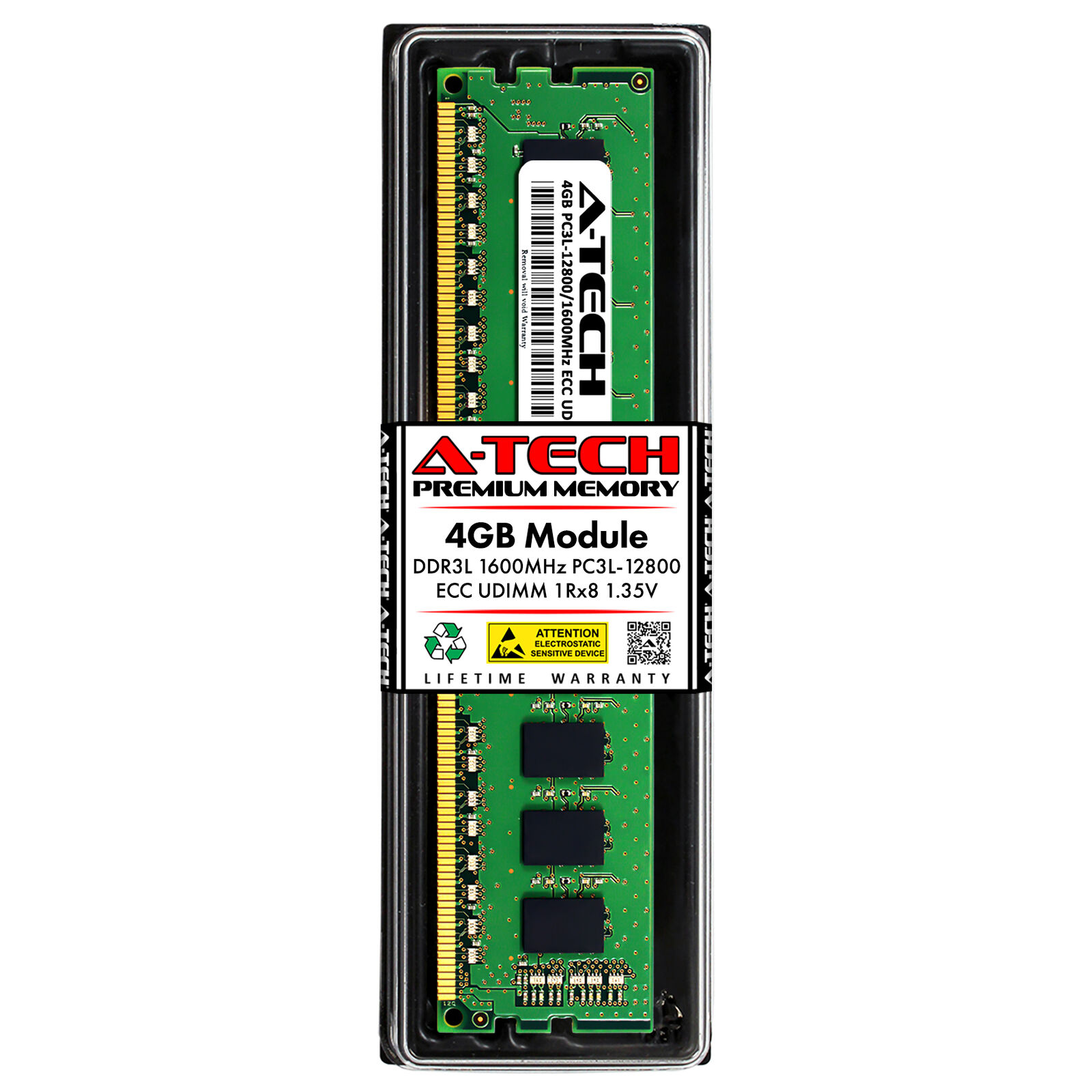 4GB 1Rx8 PC3L-12800E ECC UDIMM Supermicro 2027TR-HTRF+ 5037MC-H8TRF Memory RAM