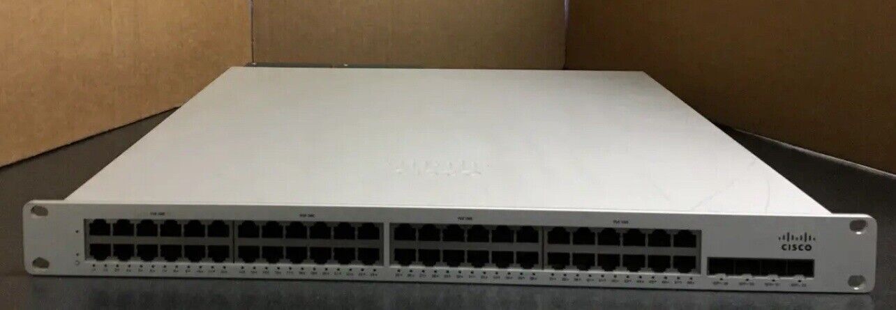 Cisco Meraki MS250-48FP-HW 48-Port GbE PoE Cloud Managed Switch 4xSFP+ UNCLAIMED