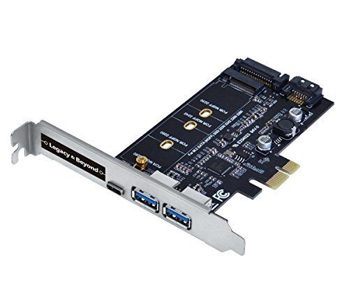 SIIG USB 3.0 Type-C & Type-A 3-Port PCIe Card with M.2 SATA SSD Adapter