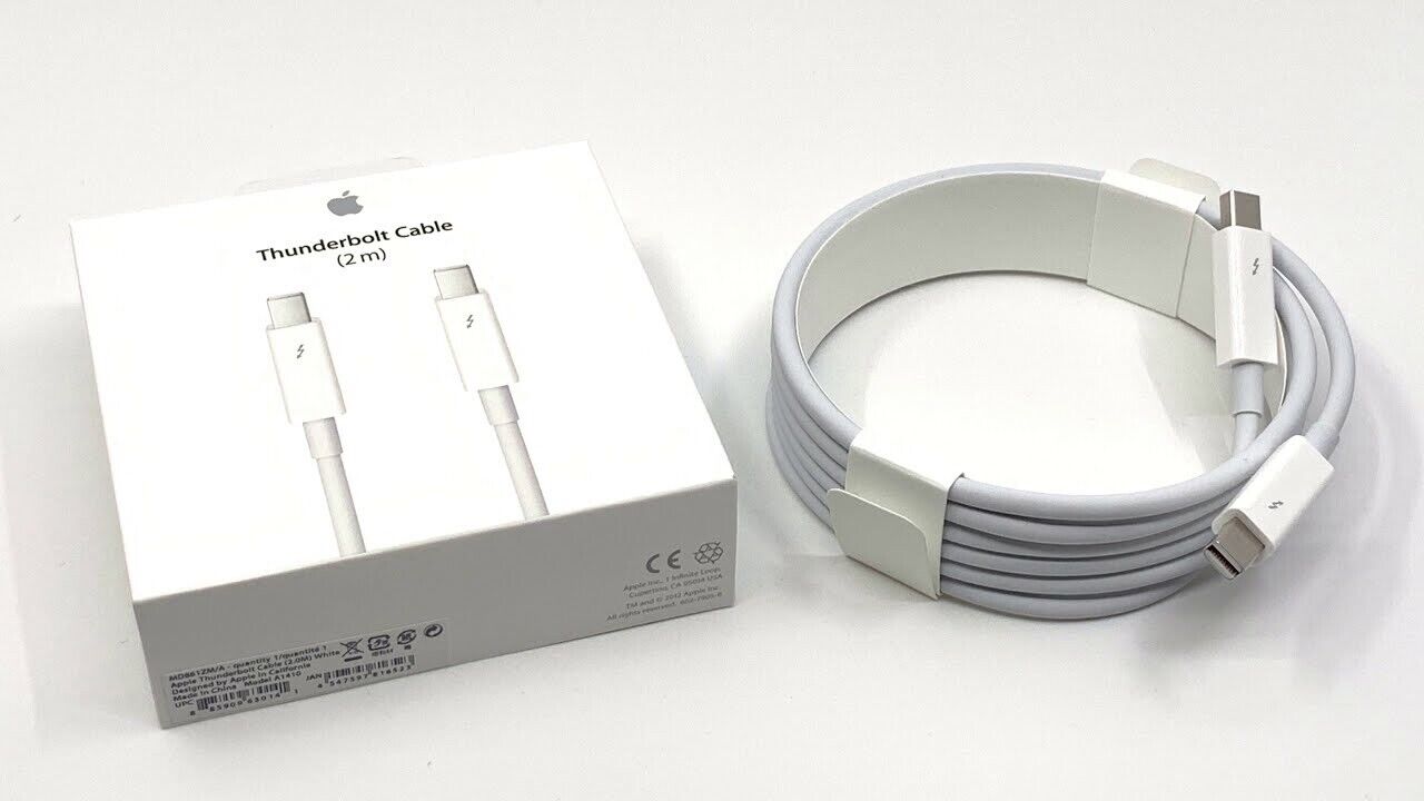 Original Apple Thunderbolt Cable (2 m) - White MD861LL/A  A1410