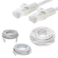 CAT5 Cat5e Ethernet Network Patch Cable Computer PC XBOX, PS3, PS4 White lot picture