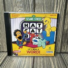Sesame Street Lets Make a Word PC CD early learning build confidence letter game picture