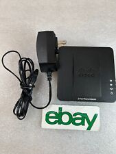 Cisco SPA112 Ethernet VoIP ATA 2-Port Phone Adapter SPA112 & AC Charger FREE S/H picture