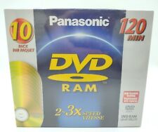 Panasonic DVD Ram, 120 Min 4.7GB 2-3x, 10 Discs, New Sealed picture