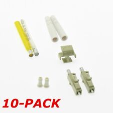 10 Pack - LC UPC Multi-mode Duplex Fiber Optic Cable Connector 0.9mm New picture