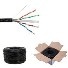 1000ft Cat6 Network Cable Outdoor Direct Burial 23AWG Solid Bulk Ethernet Wire picture