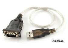 1ft USB 2.0 to DB9 Serial RS232 Converter Cable, USB-232AA picture