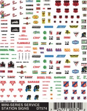 NEW Woodland Train Decal Sheet Service Station Signs DT574 picture