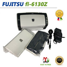 Fujitsu FI-6130Z ADF Duplex Document Color Scanner USB NEW Rollers Trays Adapter picture