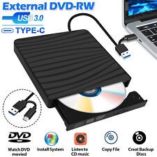 External Portable CD/DVD Drive Slim USB 3.0 Re-Writer Burner Reader RW Drive picture