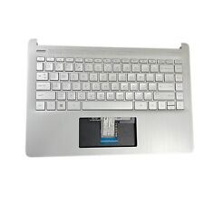For HP 14-dq 14s-dq 14s-dr 14s-fq Palmrest w/ Backlit Keyboard L88206-001 New US picture