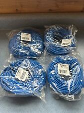 Steren 100ft Cat5e Patch Cord Snagless UTP Molded CCA Blue Lot of 4 NIP picture