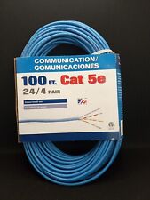 Coleman Cable Inc. 100 Ft Cat 5e 24/4 Pair Cable USA Made picture