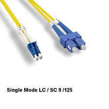 Kentek 5 Meter Single-Mode Fiber Optic Patch Cable LC/SC 9/125 Duplex UPC/UPC picture