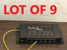 Lot Of 9 - 6 Port Gigabit Mode A/B PoE Injector picture