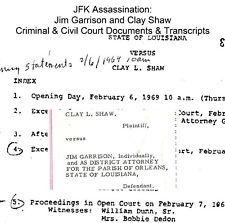 JFK Assassination: Jim Garrison & Clay Shaw Criminal & Court Documents USB-Drive picture
