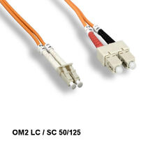 Kentek 5 Meter OM2 50/125 Fiber Optic Cable LC/SC Multi-Mode Duplex UPC/UPC picture