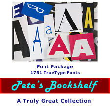 Font Package - 1751 TrueType Fonts - CD - Great Fonts picture
