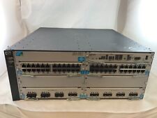 HP ProCurve J8697A, HP 5406zl, 2x J9538A, 2x J9550A, 1x J8712A, Rack Ears picture