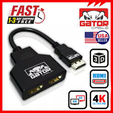 4K HDMI 2.0 Cable Splitter Switch Adapter Converter 1 In 2 Out UHD HDTV Switcher picture