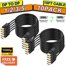 10Pack Display Port to DisplayPort Cable DP to DP 4K 60Hz Video Monitor Cord Lot picture