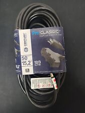 New 50' Pro Power SJTW Triple Tap Extension Cord, 12/3 AWG, Black #D15623050 picture