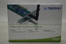 TRENDnet 54Mbps PCI Adapter 802.11b/g 2.4GHz WPA-PSK 64 *New Unused* picture