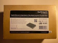 StarTech.com 1000 Mbps Gigabit Single Mode Fiber Media Converter with LC 40 km  picture