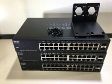 LOT OF 3:  CISCO SG112-24 v03 24-PORT UNMANAGED COMPACT GIGABIT SWITCH - USED picture