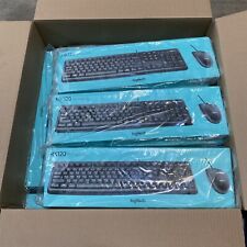 Lot of 22 Logitech MK120 Wired Keyboard and Mouse Combo BRAND NEW picture