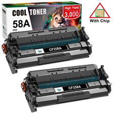 2 PACK CF258A CF258X 58A W/CHIP for HP 58A TONER LASERJET PRO M404DN MFP M428FDW picture