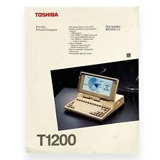 VTG 1989 Toshiba T1200 Portable Personal Computer Brochure picture