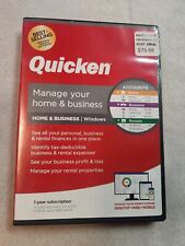 NEW Sealed Quicken Home & Business for Windows Software Desktop Web Mobile 1yr picture