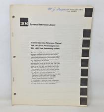 VTG 1964 IBM Systems Reference Library 1401 1460 Operation Manual Booklet OA22 picture