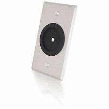 NEW C2G Grommet Wall Plate Brushed Aluminum AV Pass Through Cables QTY picture