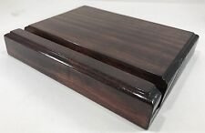 Smartphone / Tablet Stand - Pine Wooden Handcrafted - Minwax Dark Walnat Finish  picture
