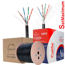 OUTDOOR Cat5 Bulk Cable 500ft 1000ft UTP FTP Ethernet Solid CAT5e Direct Burial  picture