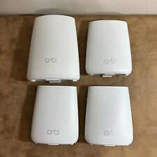 NETGEAR WIFI Orbi Router RBR40 with 3 Satellites RBS20 White With Cords EUC 2519 picture