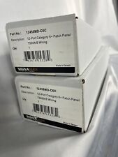 Lot of 2 Signamax 12458MD-C6C 12-Port Category 6+ MD-Series Patch Panel picture