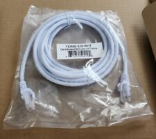 10 Pack Lot - 10ft CAT6 Ethernet LAN Patch Cable Cord White FER6E-010-WHT Cat5e picture