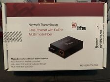 IFS MC100FX-TX-POE Fast Ethernet with PoE to Multi-mode Fiber Media Converter picture