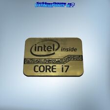Intel Core i7 limited 21x16mm Emblem brushed Logo Sticker Badge Decal Aufkleber picture