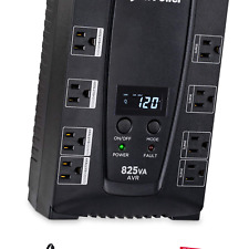 CyberPower CP825AVRLCD Intelligent LCD UPS System, 825VA/450W, 8 Outlets, AVR... picture