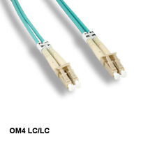 Kentek 12 Meter OM4 50/125 Aqua Fiber Optic Cable LC/LC Multi-Mode Duplex 10Gb picture
