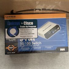 Linksys 5 Port 10/100 Switch SD205 with Power Adapter Brand New Sealed picture