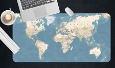 3D Retro World Map 467 Non-slip Office Desk Mouse Mat Large Keyboard Pad Game picture