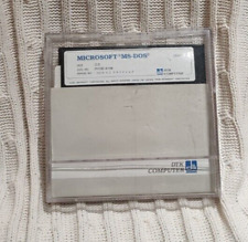 Microsoft MS-DOS Version 5.0 DTK Computer 5 1/2 Floppy Disk In Hard Plastic Case picture